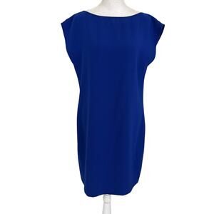 Polo Ralph Lauren Royal Blue Classic Sleeveless Sheath Dress Womens Size 4